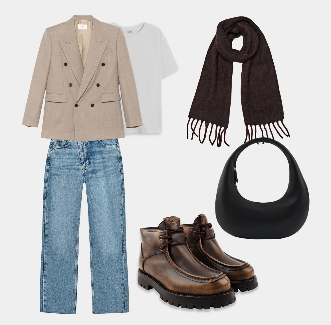 Коричневые ботинки  (баннер)