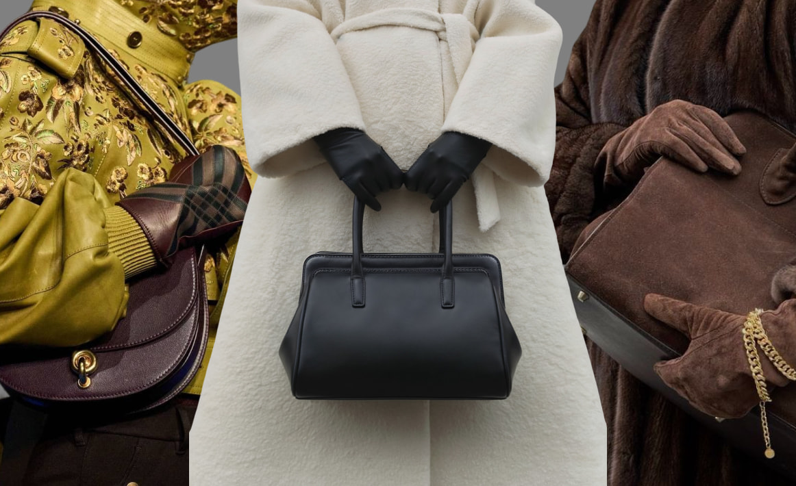 Сумка и перчатки: как подружить цвет и фактуры зимой